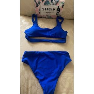 *SOLD*SHEIN cut out high waisted bikini (S)